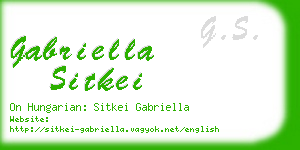gabriella sitkei business card